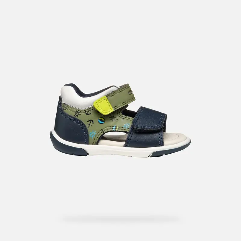 Scarpe Sandal Zapito Neonato Pistacchio/blu Navy