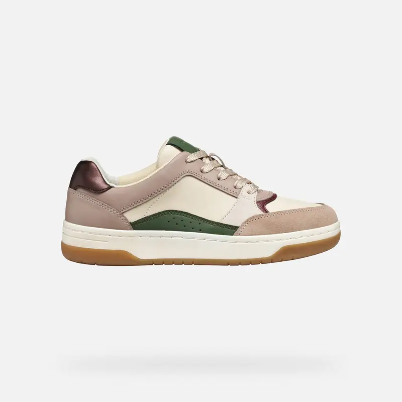 GEOX Scarpe Sedral Court Donna Beige/rosso