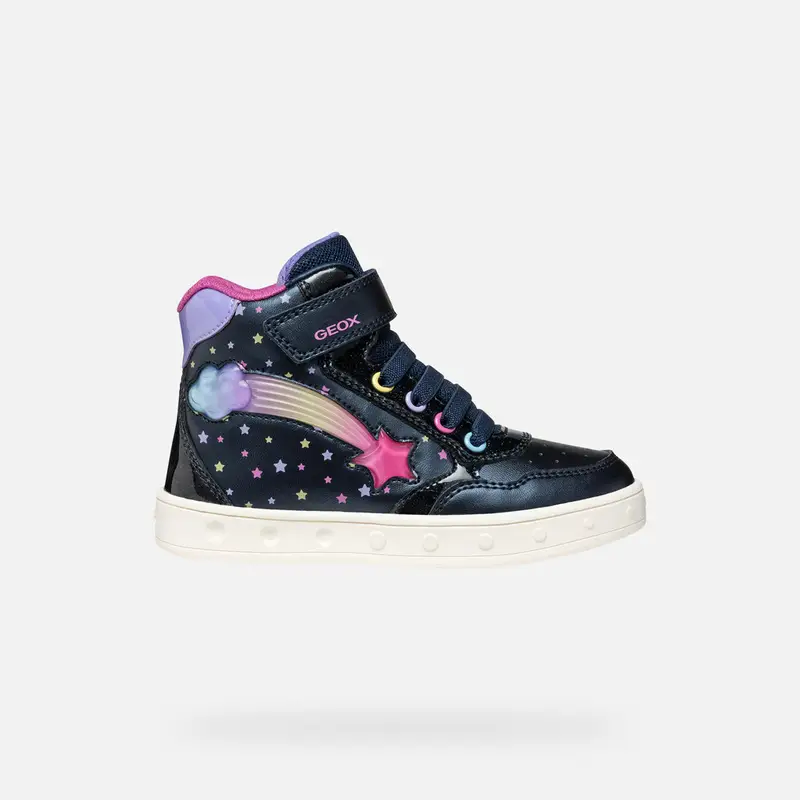 GEOX Scarpe Skylin Bambina Blu Navy/multicolore