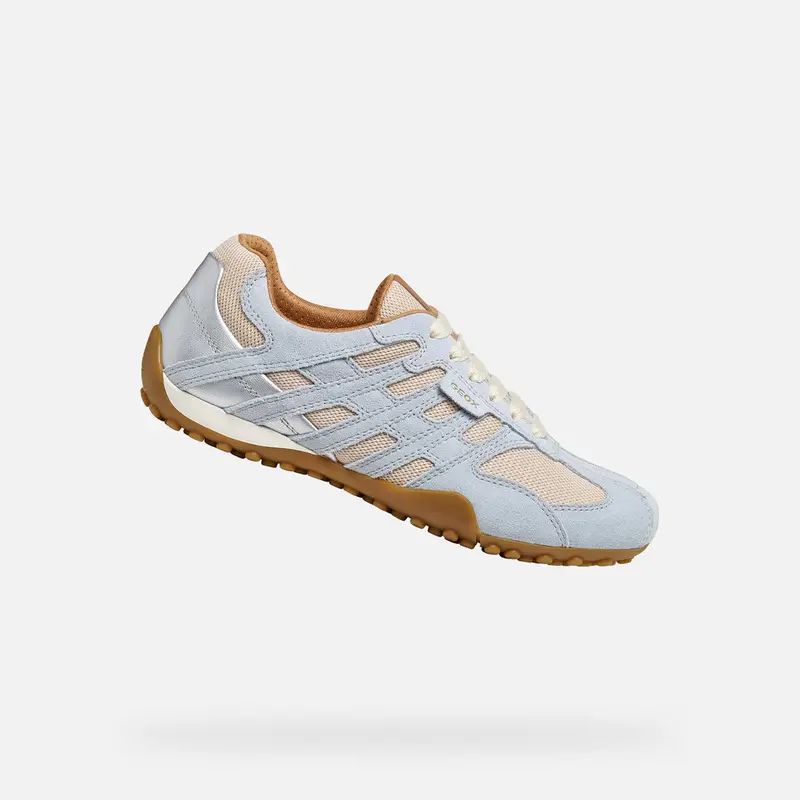 Scarpe Snake Original Donna Bianco Latte/azzurro Chiaro miniatura 2