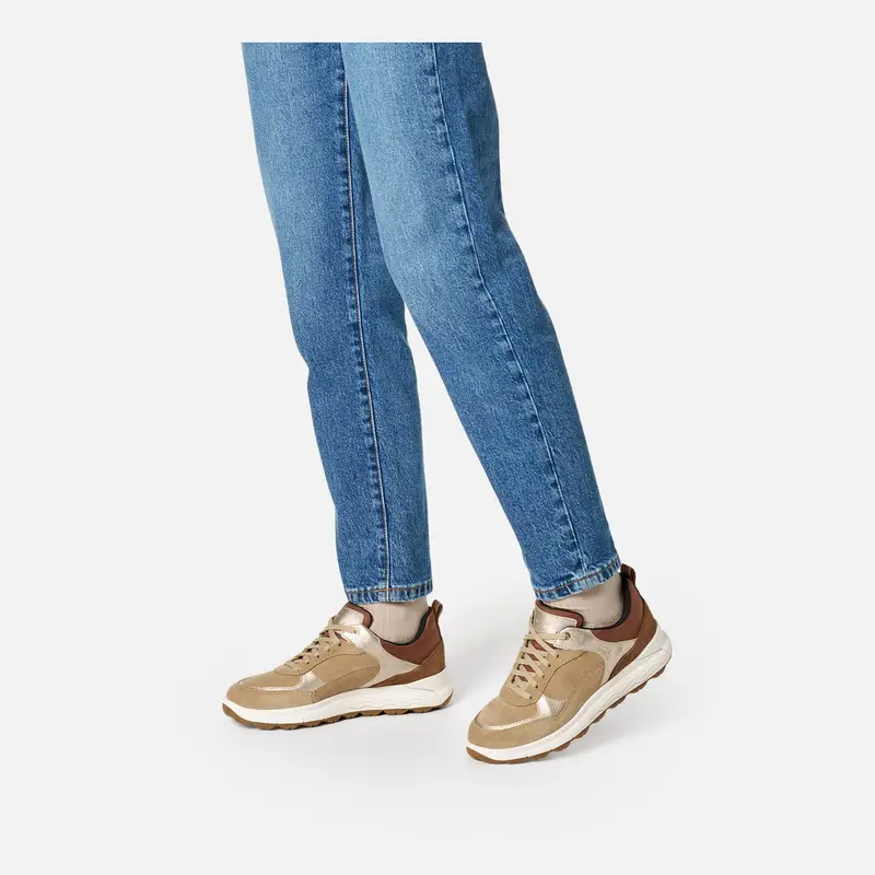 Scarpe Spherica 4x4 Abx Donna Beige Scuro/oro Chiaro miniatura 3