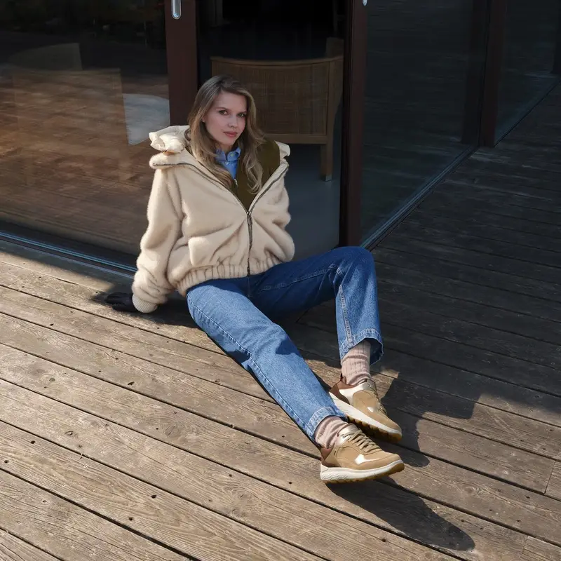 Scarpe Spherica 4x4 Abx Donna Beige Scuro/oro Chiaro miniatura 3