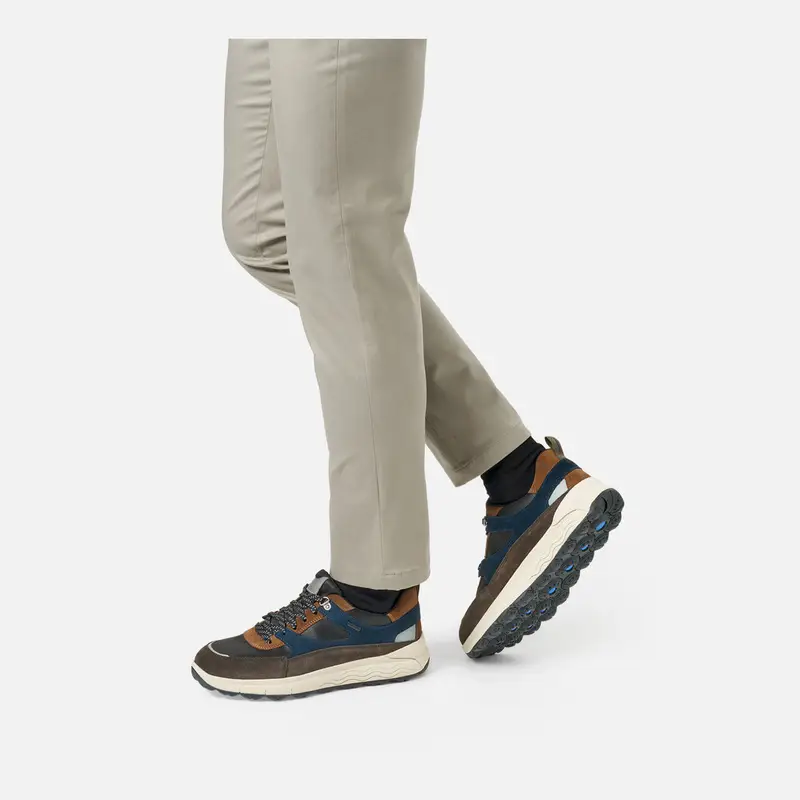 Scarpe Spherica 4x4 Abx Uomo Marrone Scuro/blu Navy miniatura 3