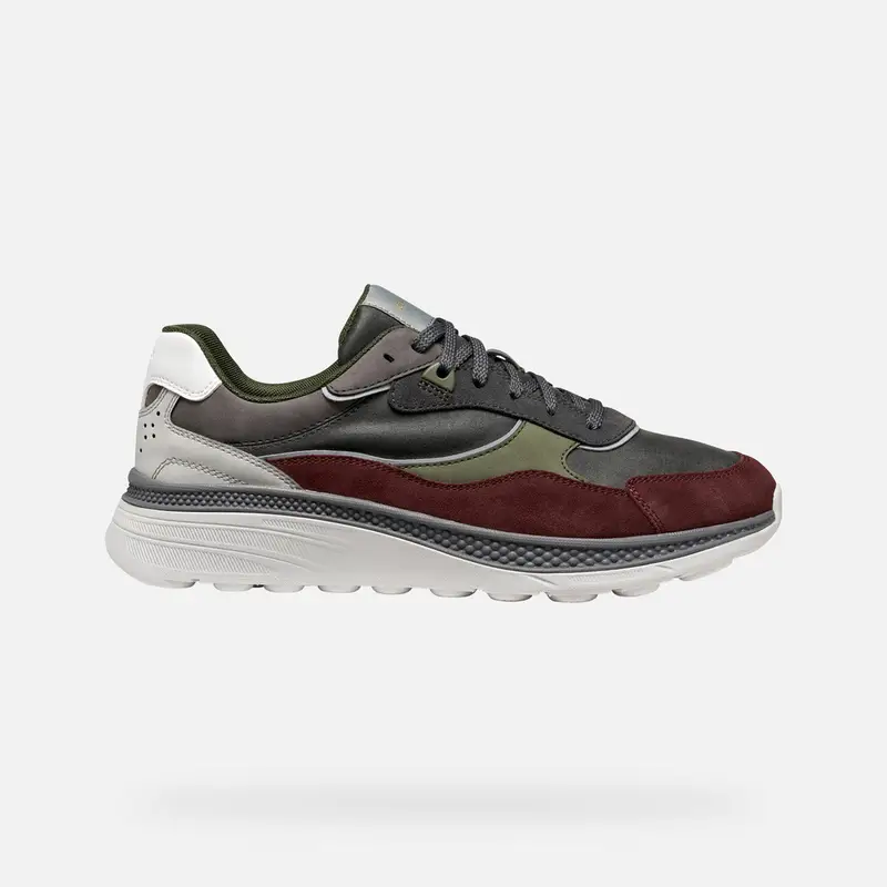 GEOX Scarpe Spherica Actif X1 Uomo Antracite/bordeaux