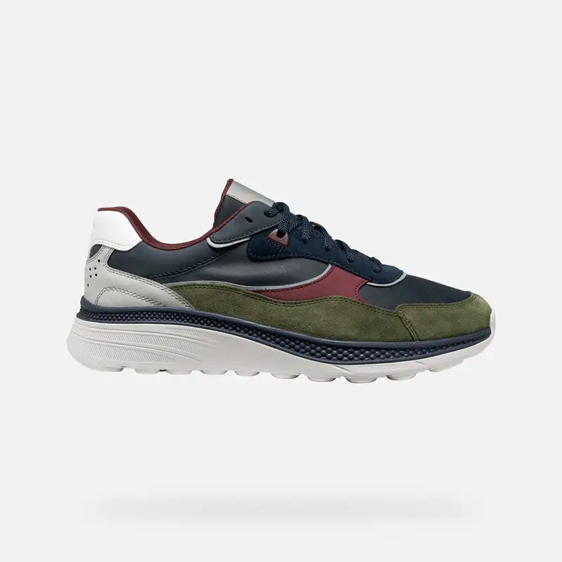 GEOX Scarpe Spherica Actif X1 Uomo Blu Navy/verde Muschio