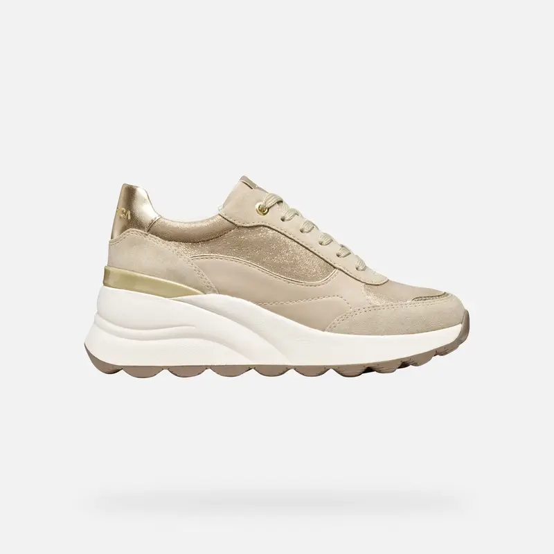 GEOX Scarpe Spherica Ec13 Donna Oro Chiaro/beige Chiaro