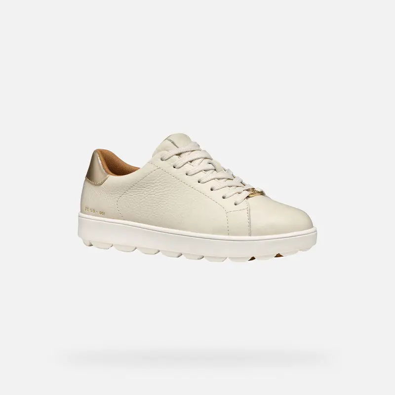 GEOX Scarpe Spherica Ecub-1 Donna Bianco Latte/oro Chiaro miniatura 2