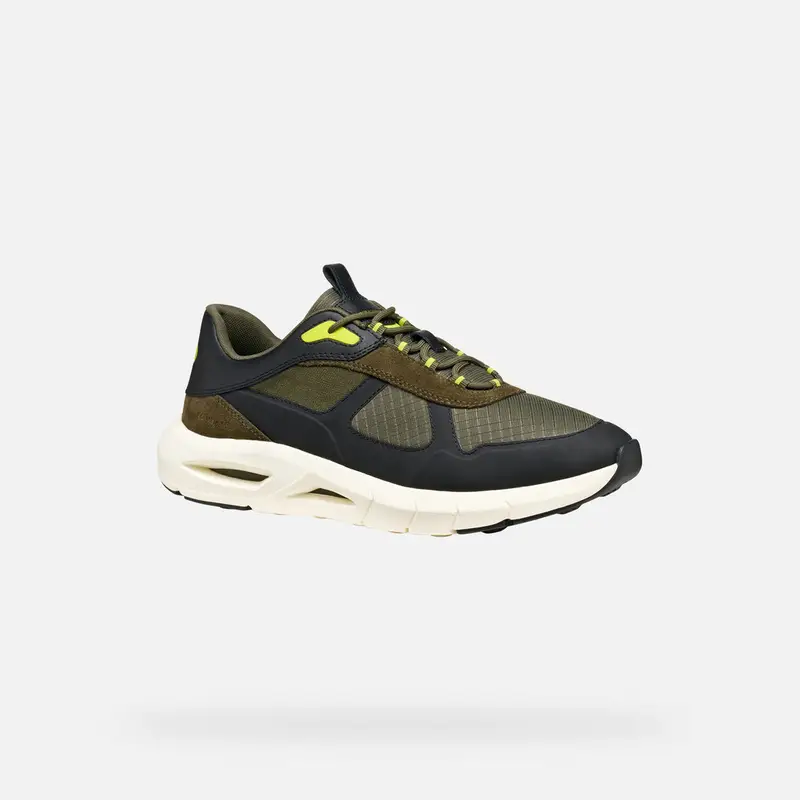 GEOX Scarpe Spherica Ecub-5 Uomo Verde Militare/nero miniatura 2