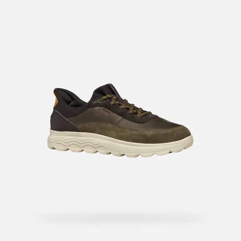 GEOX Scarpe Spherica Plus Uomo Verde Militare/marrone Scuro miniatura 2