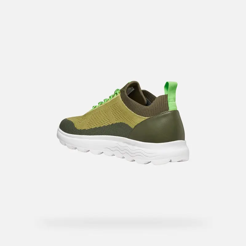 GEOX Scarpe Spherica Uomo Verde Chiaro/verde Oliva miniatura 3