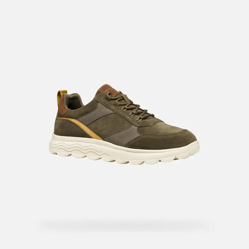 GEOX Scarpe Spherica Uomo Verde Militare/cognac miniatura 2