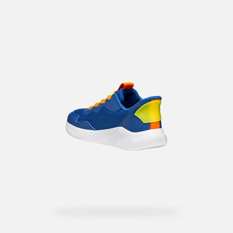 GEOX Scarpe Sprintye Fast In Bambino Royal Blu/arancione miniatura 3