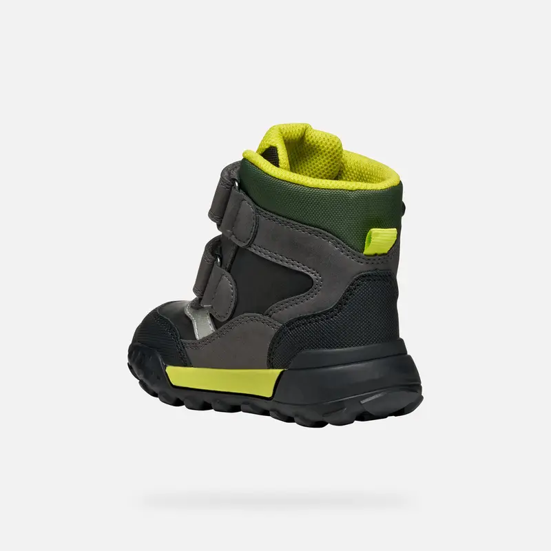 GEOX Scarpe Trekkyup Abx Bimbo Nero/verde Fluo miniatura 3