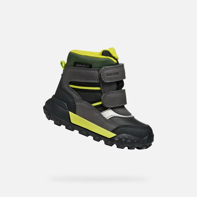 Scarpe Trekkyup Abx Bimbo Nero/verde Fluo miniatura 2