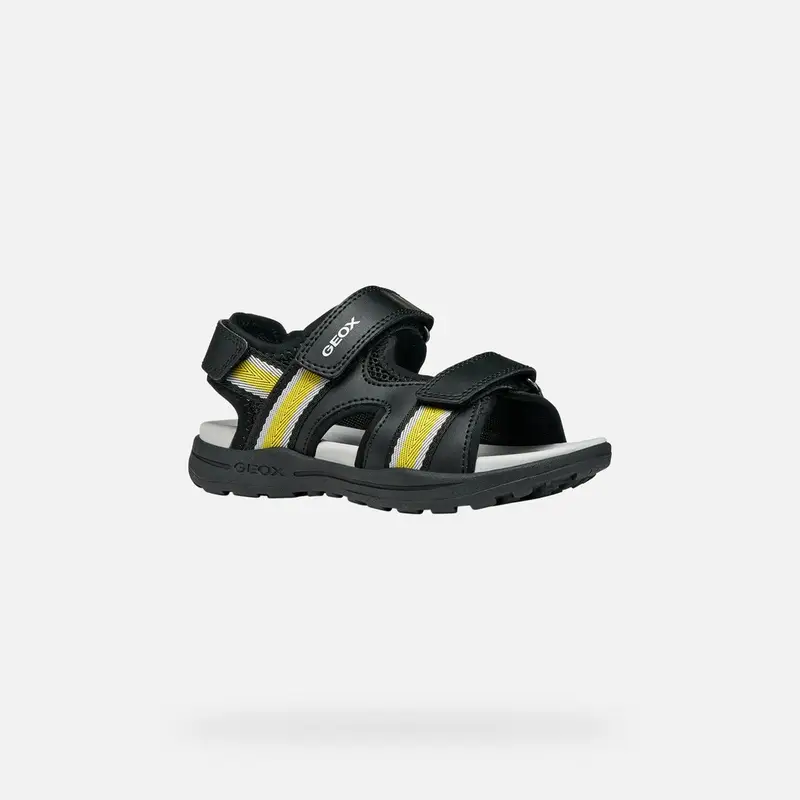 Scarpe Vaniett Bambino Nero/giallo miniatura 3