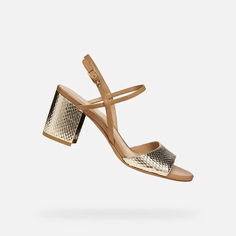 Scarpe Virnilisa 65 S Donna Oro Chiaro/beige miniatura 2