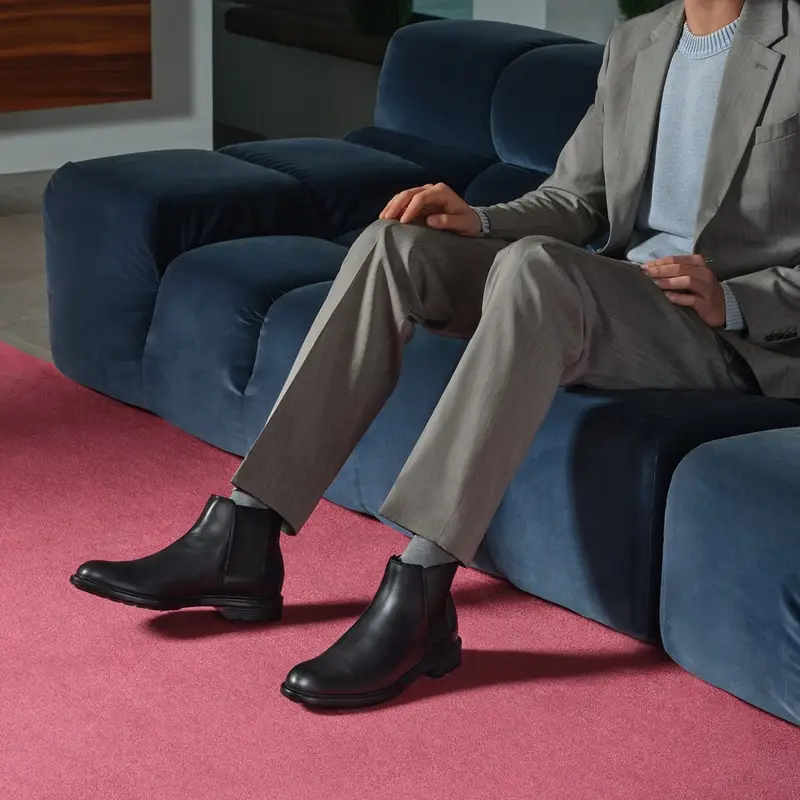 Scarpe Walk Pleasure B Uomo Nero miniatura 3