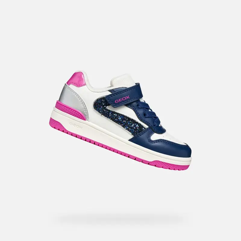 Scarpe Washiba Bambina Bianco/royal Blu Scuro miniatura 2