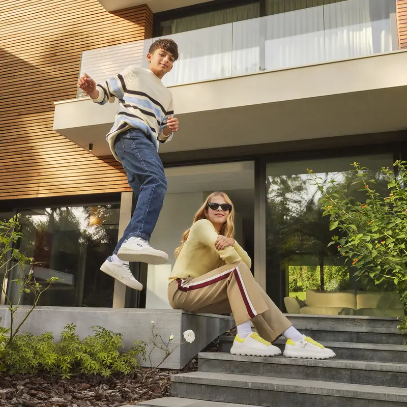 Scarpe Washiba Bambino Bianco/blu Navy miniatura 3