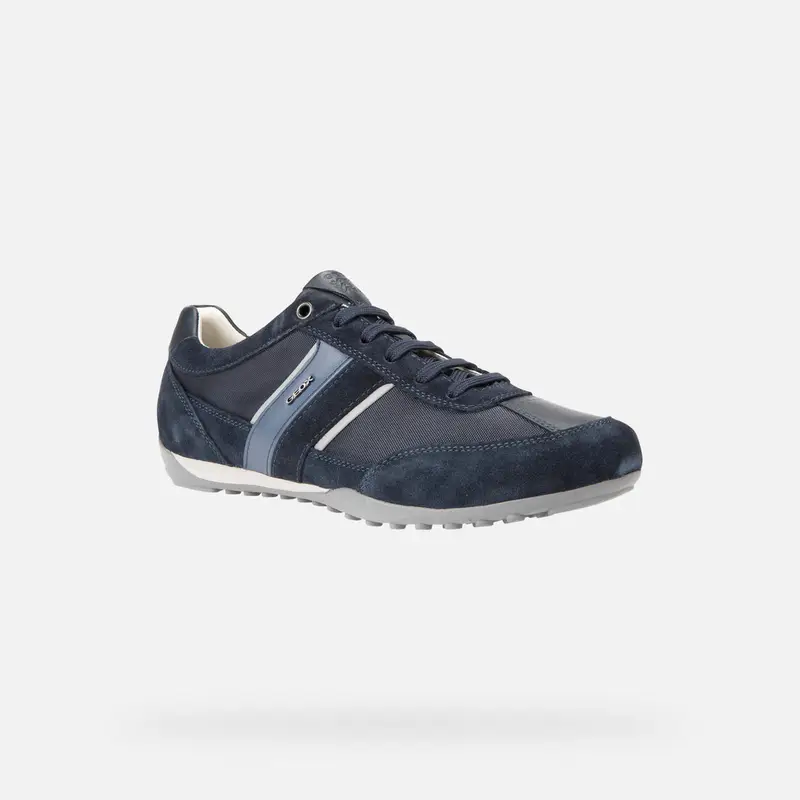 Scarpe Wells Uomo Blu Navy Scuro miniatura 3