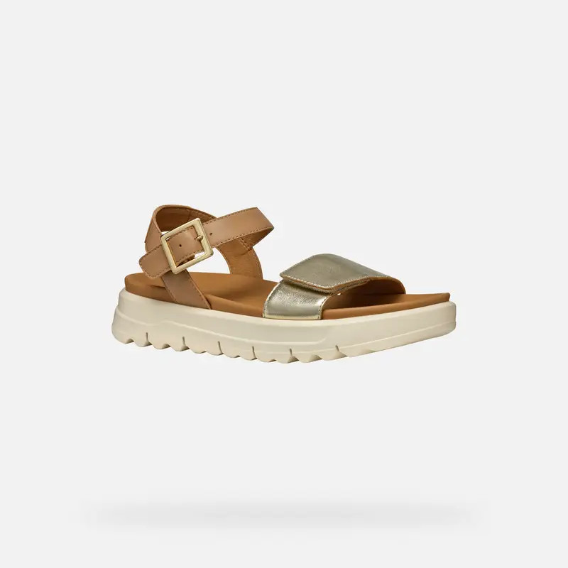 GEOX Scarpe Xand 2.1s Donna Oro Chiaro/beige miniatura 2