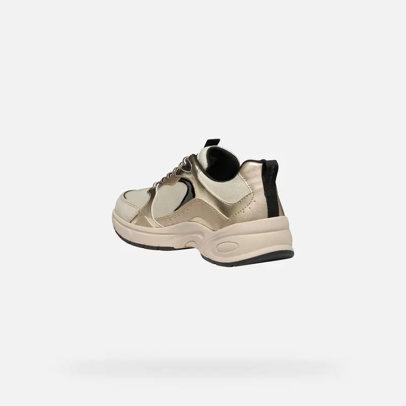 GEOX Scarpe Zarvia Donna Bianco Latte/oro Chiaro miniatura 3
