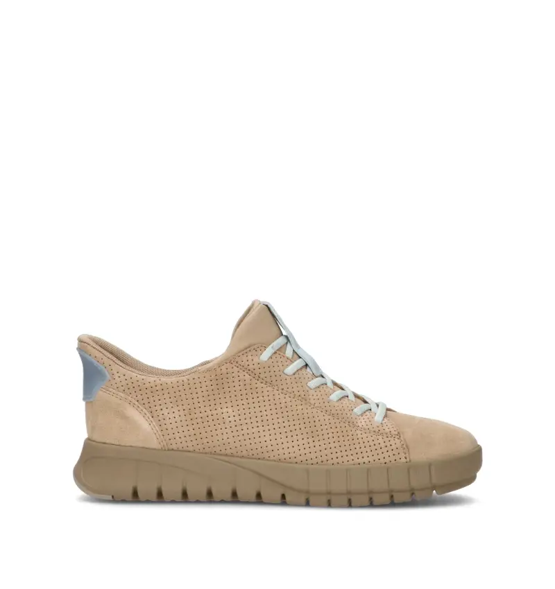 Sneaker donna beige in suede Vario