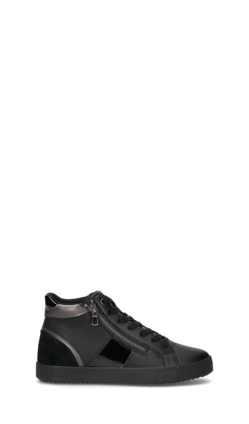 Sneaker donna nera in pelle Vario