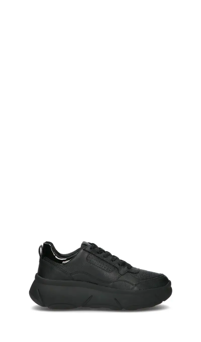 Sneaker donna nera in pelle Vario