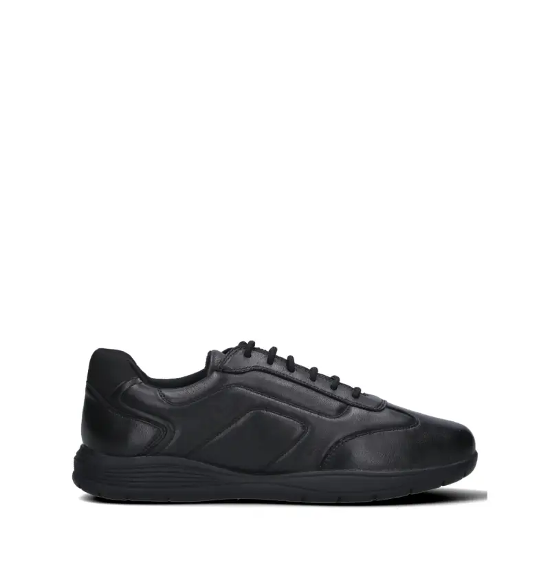 Sneaker uomo nera in pelle Vario