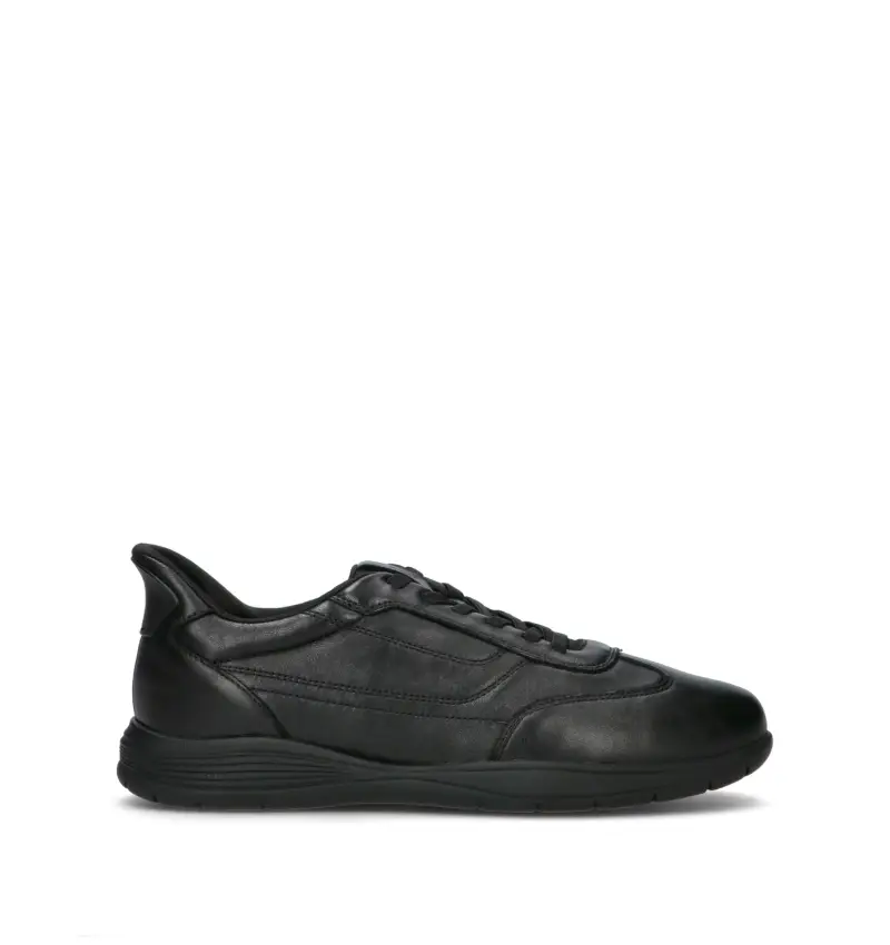 Sneaker uomo nera in pelle Vario
