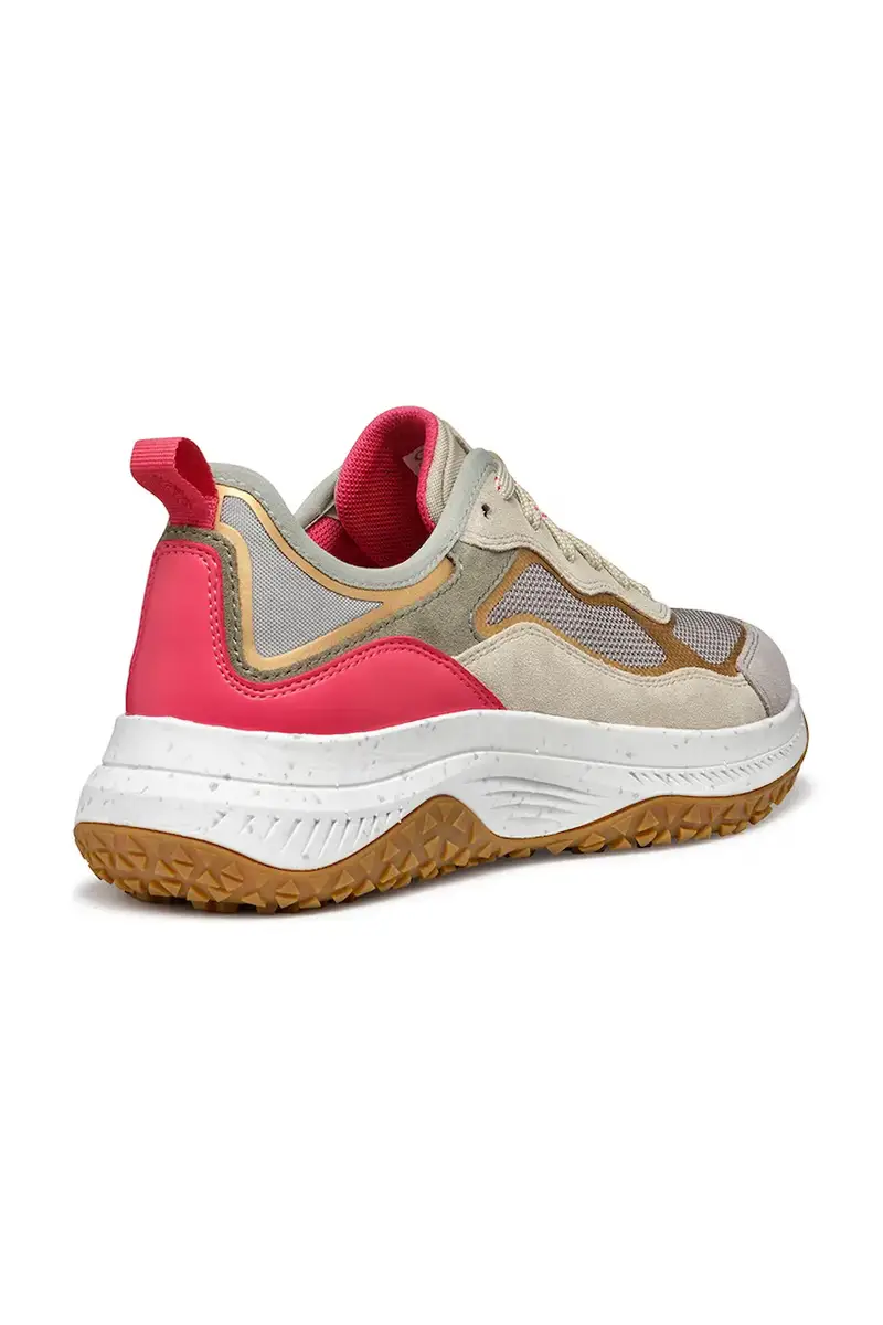 sneakers D OLIVIERA + GRIP donna colore beige D55VNA 0AS22 C5YH6 miniatura 3