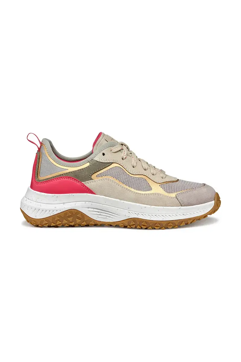 sneakers D OLIVIERA + GRIP donna colore beige D55VNA 0AS22 C5YH6