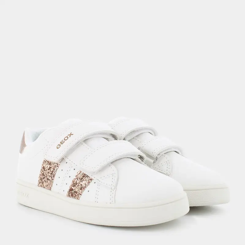 Sneakers Geox da Bambina, bianco miniatura 2