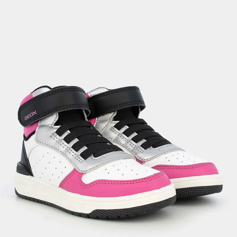 Sneakers Geox da Bambina, bianco miniatura 2
