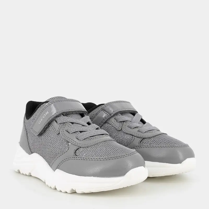 Sneakers Geox da Bambina, grigio miniatura 2