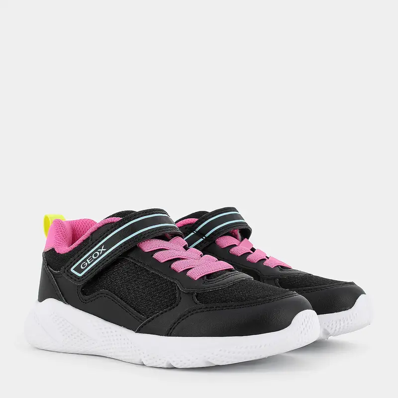 Sneakers Geox da Bambina, nero miniatura 2