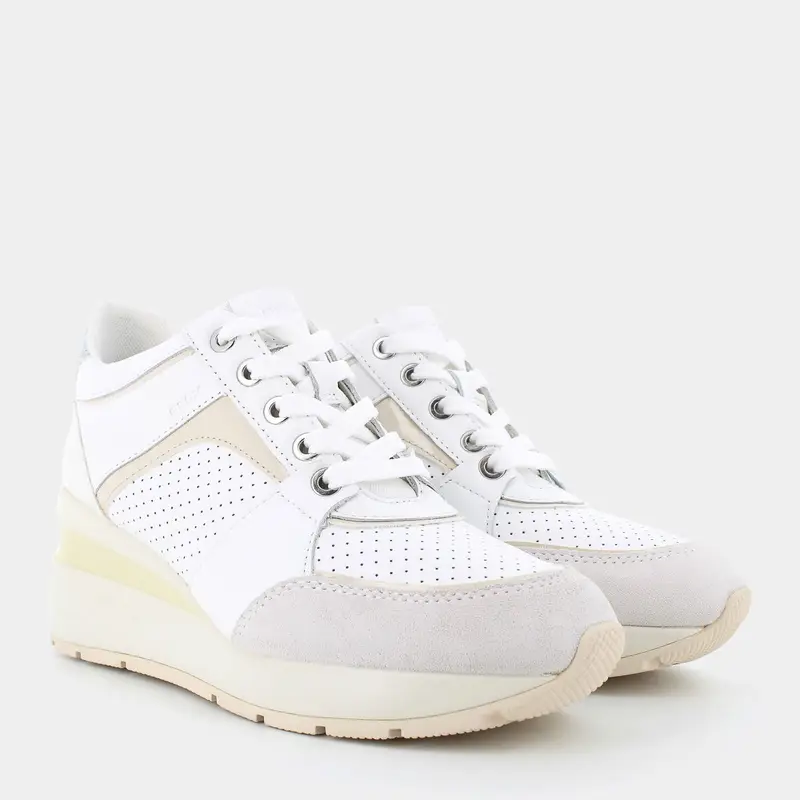 Sneakers Geox da Donna, bianco miniatura 2