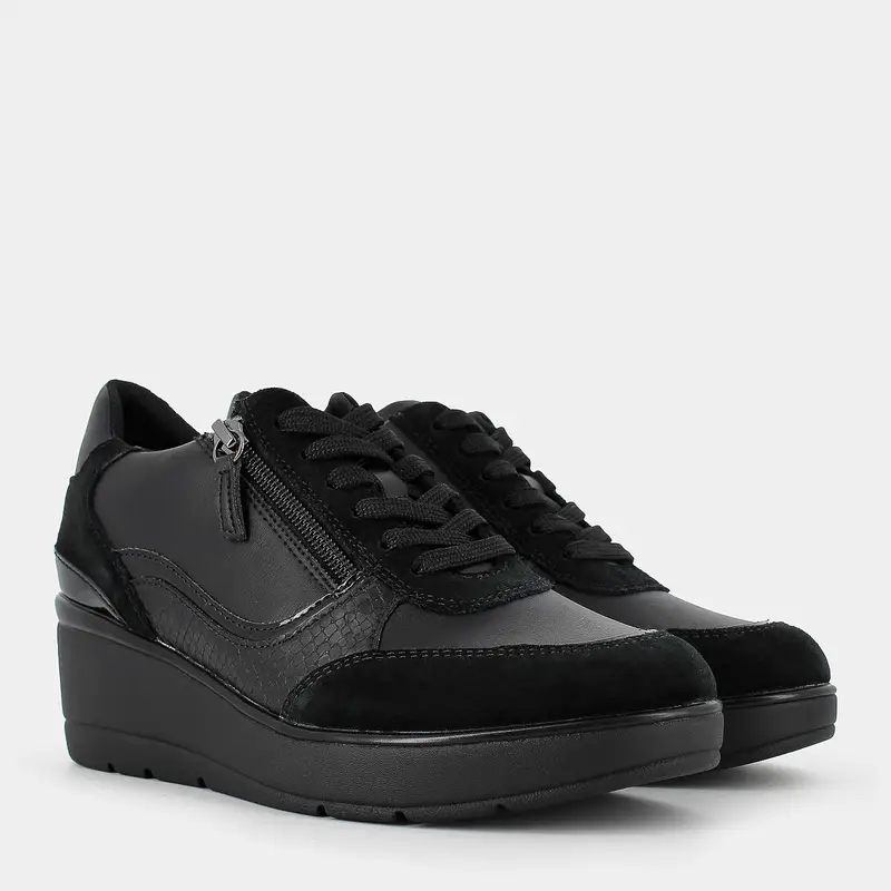 Sneakers Geox da Donna, nero miniatura 2