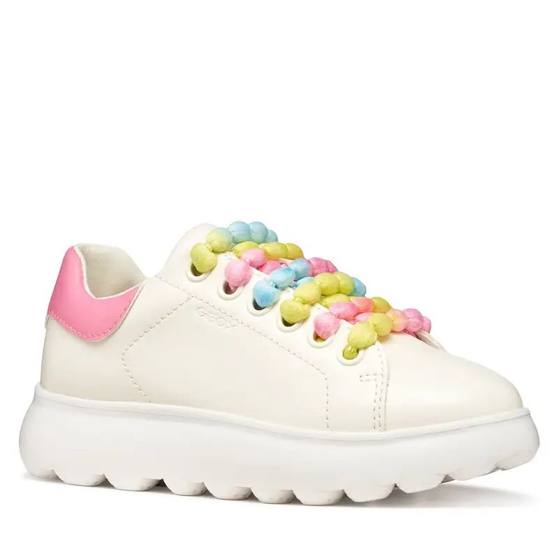 Sneakers Geox J Puffypop Girl J55MRA 000BC C0406 S Bianco