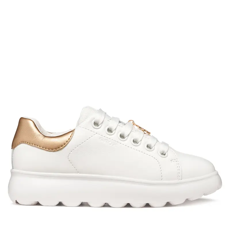 Sneakers Geox J Puffypop Girl J65MRA 00085 C1Z8W D Bianco