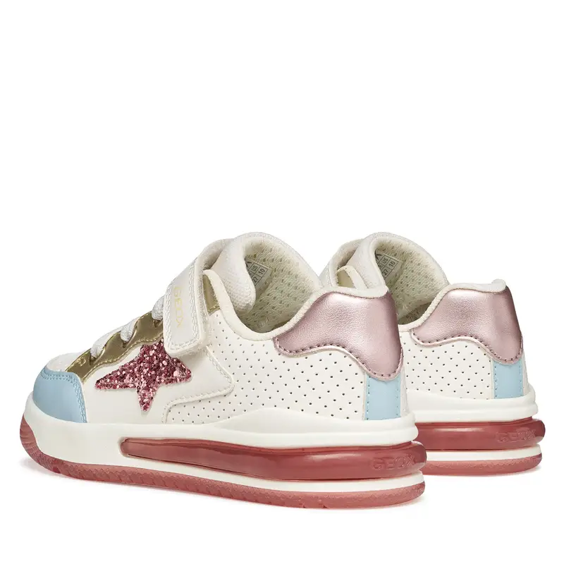 Sneakers Geox J Sketlite Girl J65NWA 054AJ C1Z8W S Bianco