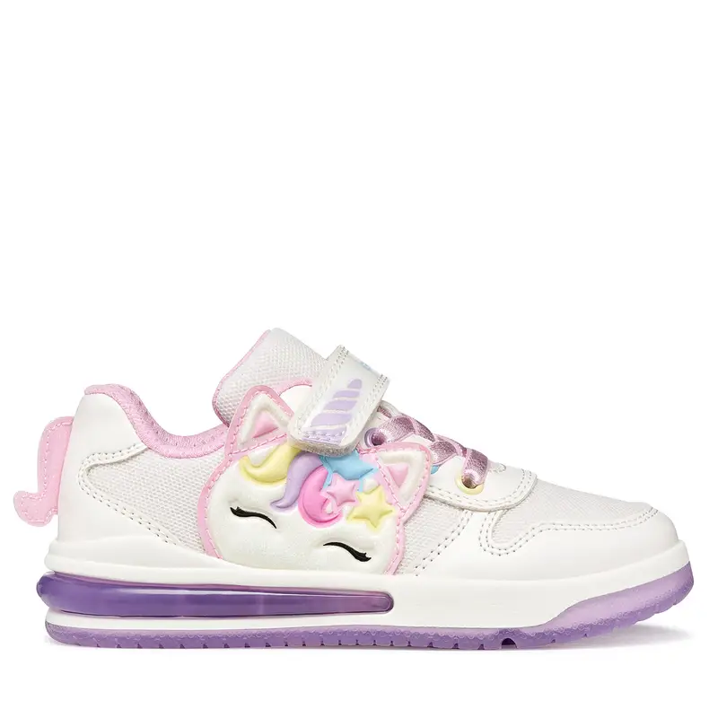 Sneakers Geox J Sketlite Girl J65NWB 0EWBC C0406 M Bianco