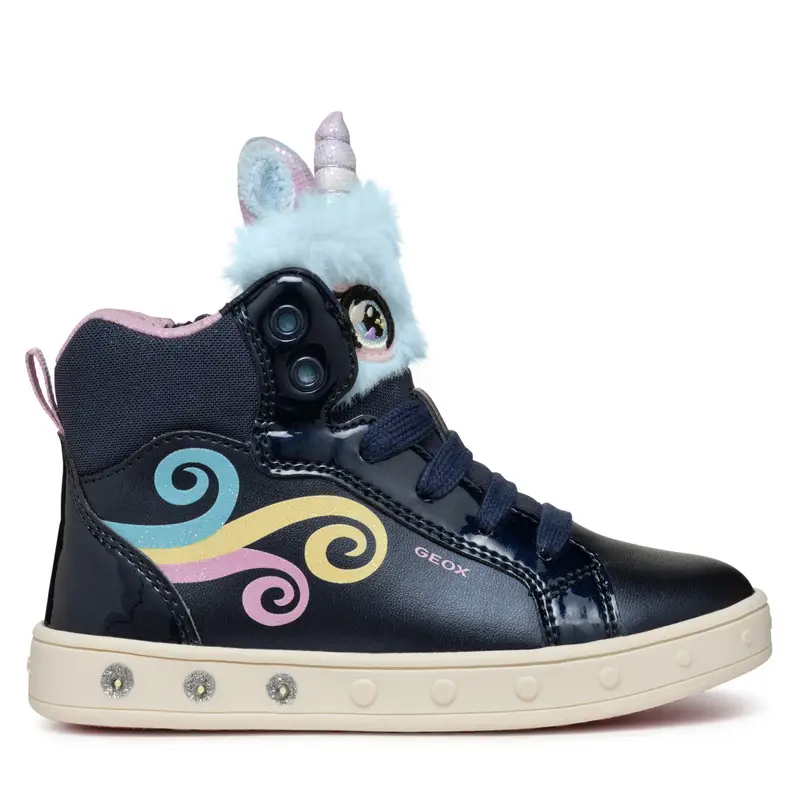 Sneakers Geox J Skylin Girl J468WA 0NFBH C4243 D Blu scuro