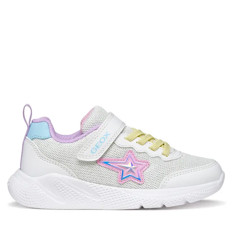Sneakers Geox J Sprintye Girl J55FWA 0AS54 C0653 M Bianco
