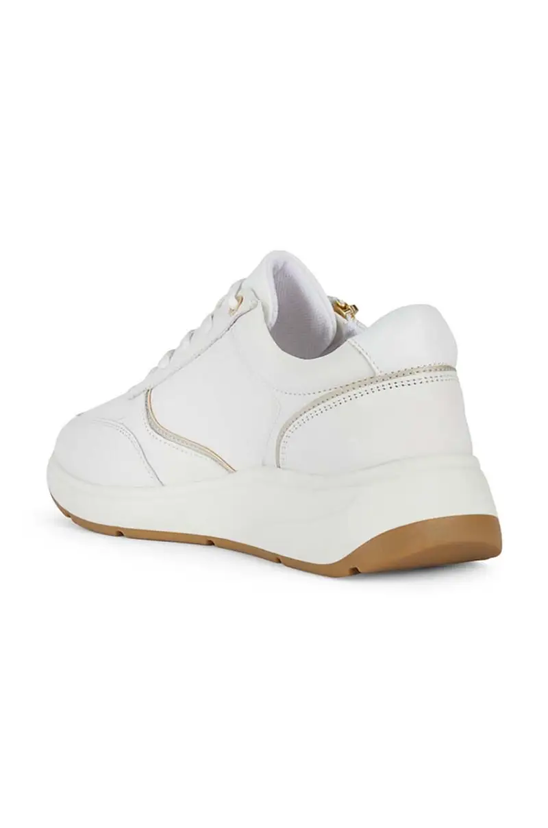 sneakers in pelle D CRISTAEL colore bianco D45MXE 00085 C1000 miniatura 4