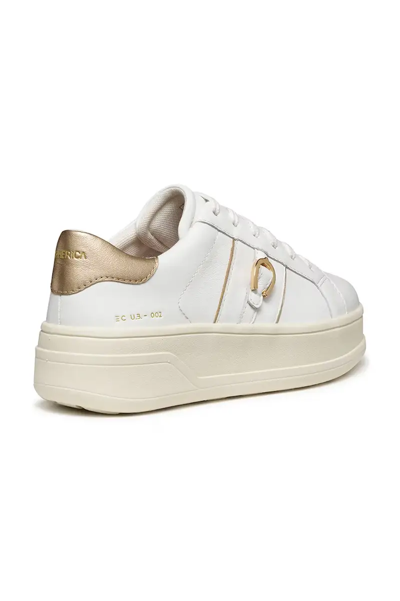 sneakers in pelle D SPHERICA ECUB-2 donna colore bianco D56WVB 085Y2 C1327 miniatura 3