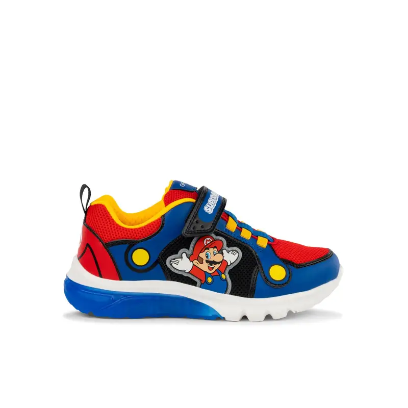 Sneakersa cartoon da bimbo blu con strappo