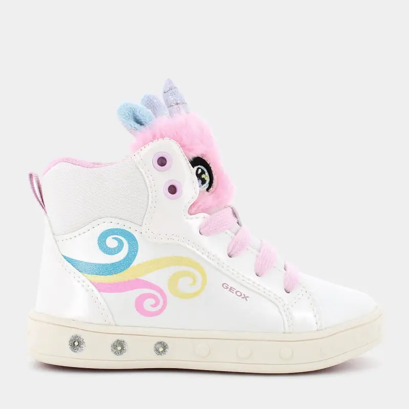 Sportive Geox da Bambina, bianco