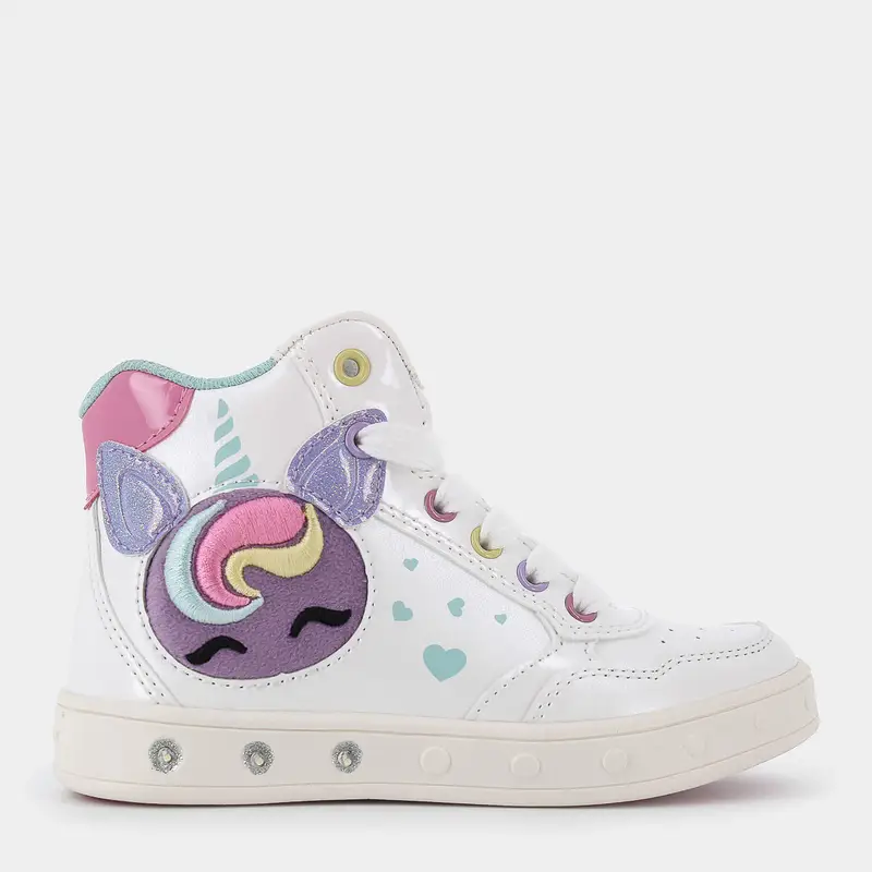 Sportive Geox da Bambina, bianco